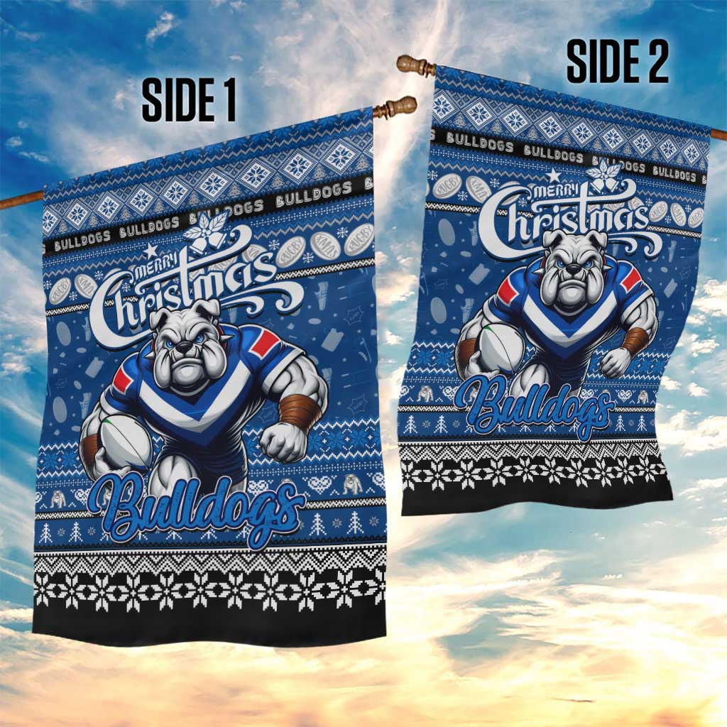 Bulldogs Rugby Xmas Garden Flag Australia NRL Mascot