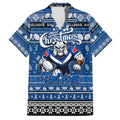 Personalized Bulldogs Rugby Xmas Hawaiian Shirt Australia NRL Mascot