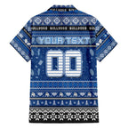 Personalized Bulldogs Rugby Xmas Hawaiian Shirt Australia NRL Mascot