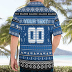 Personalized Bulldogs Rugby Xmas Hawaiian Shirt Australia NRL Mascot