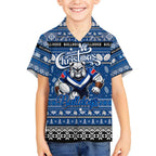 Personalized Bulldogs Rugby Xmas Hawaiian Shirt Australia NRL Mascot