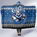 Bulldogs Rugby Xmas Hooded Blanket Australia NRL Mascot
