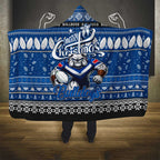 Bulldogs Rugby Xmas Hooded Blanket Australia NRL Mascot