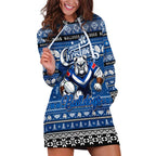 Personalized Bulldogs Rugby Xmas Hoodie Dress Australia NRL Mascot