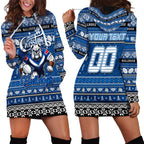 Personalized Bulldogs Rugby Xmas Hoodie Dress Australia NRL Mascot