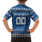 Personalized Bulldogs Rugby Xmas Kid Hawaiian Shirt Australia NRL Mascot