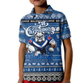 Personalized Bulldogs Rugby Xmas Kid Polo Shirt Australia NRL Mascot