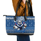 Bulldogs Rugby Xmas Leather Tote Bag Australia NRL Mascot