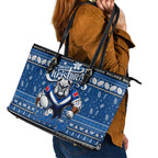 Bulldogs Rugby Xmas Leather Tote Bag Australia NRL Mascot