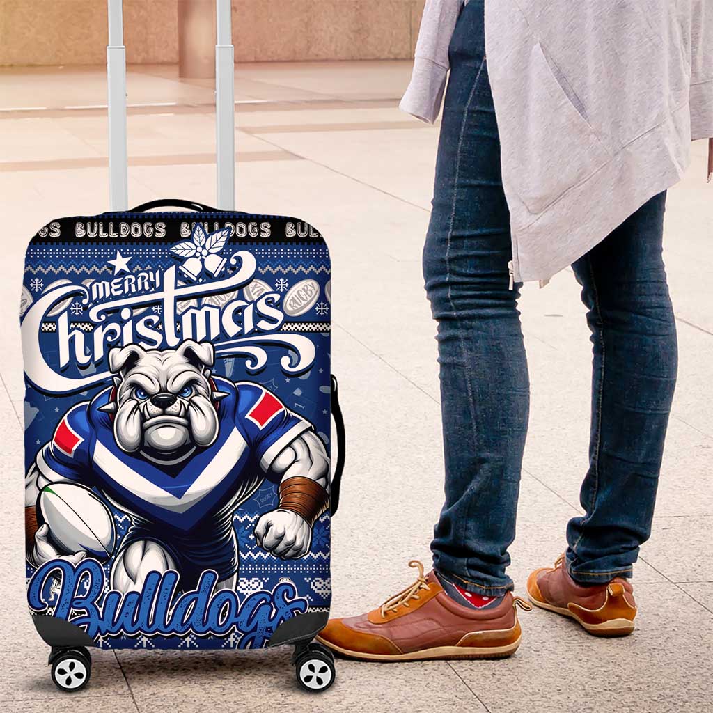 Bulldogs Rugby Xmas Luggage Cover Australia NRL Mascot