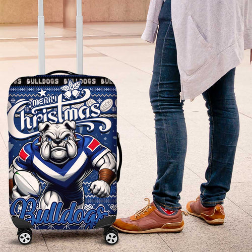 Bulldogs Rugby Xmas Luggage Cover Australia NRL Mascot
