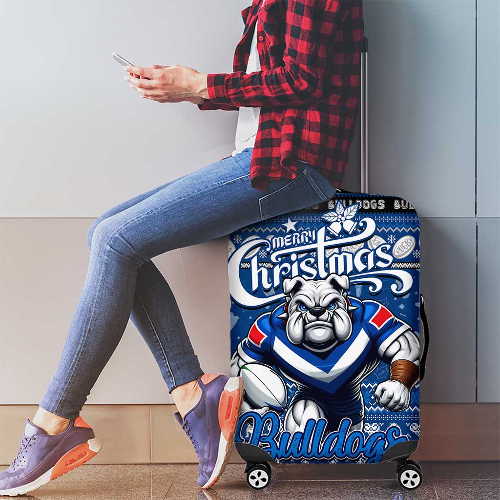 Bulldogs Rugby Xmas Luggage Cover Australia NRL Mascot