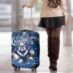 Bulldogs Rugby Xmas Luggage Cover Australia NRL Mascot