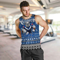 Personalized Bulldogs Rugby Xmas Men Tank Top Australia NRL Mascot