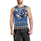 Personalized Bulldogs Rugby Xmas Men Tank Top Australia NRL Mascot