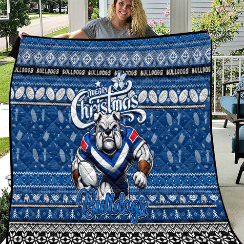 Bulldogs Rugby Xmas Quilt Australia NRL Mascot