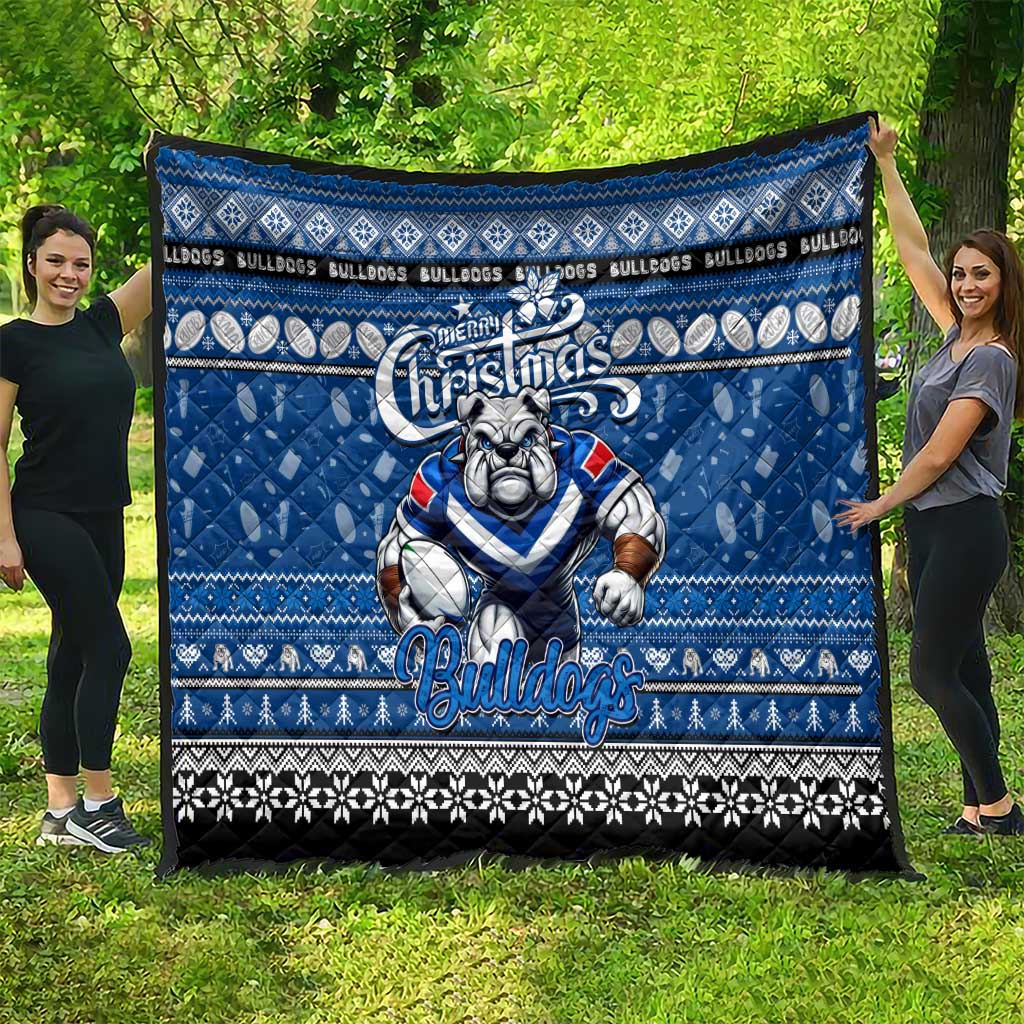 Bulldogs Rugby Xmas Quilt Australia NRL Mascot