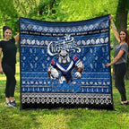 Bulldogs Rugby Xmas Quilt Australia NRL Mascot