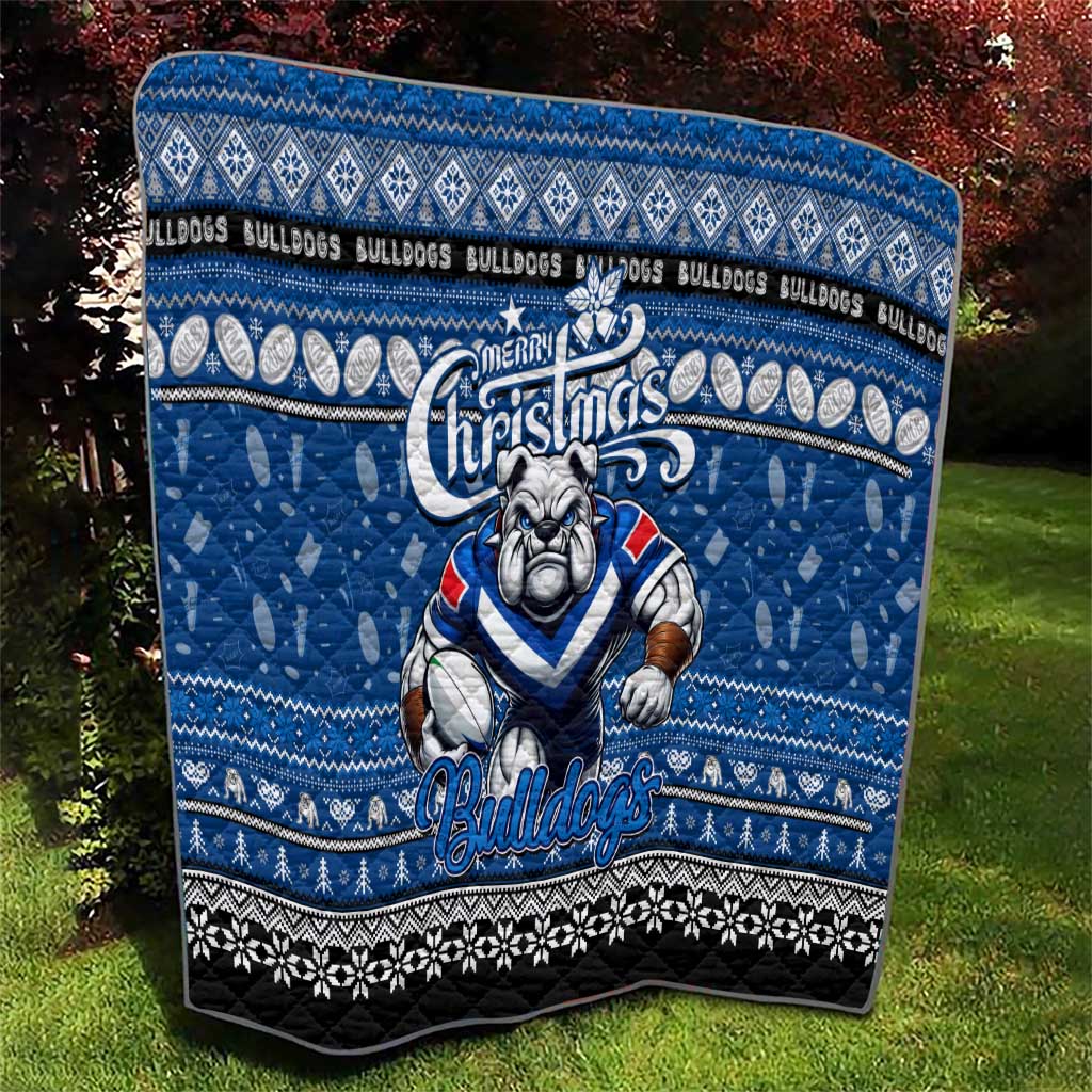 Bulldogs Rugby Xmas Quilt Australia NRL Mascot