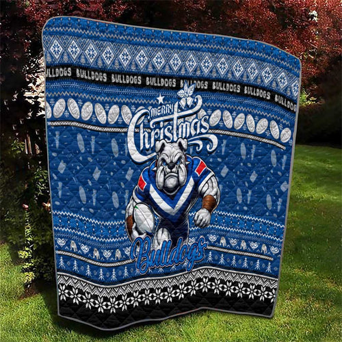 Bulldogs Rugby Xmas Quilt Australia NRL Mascot