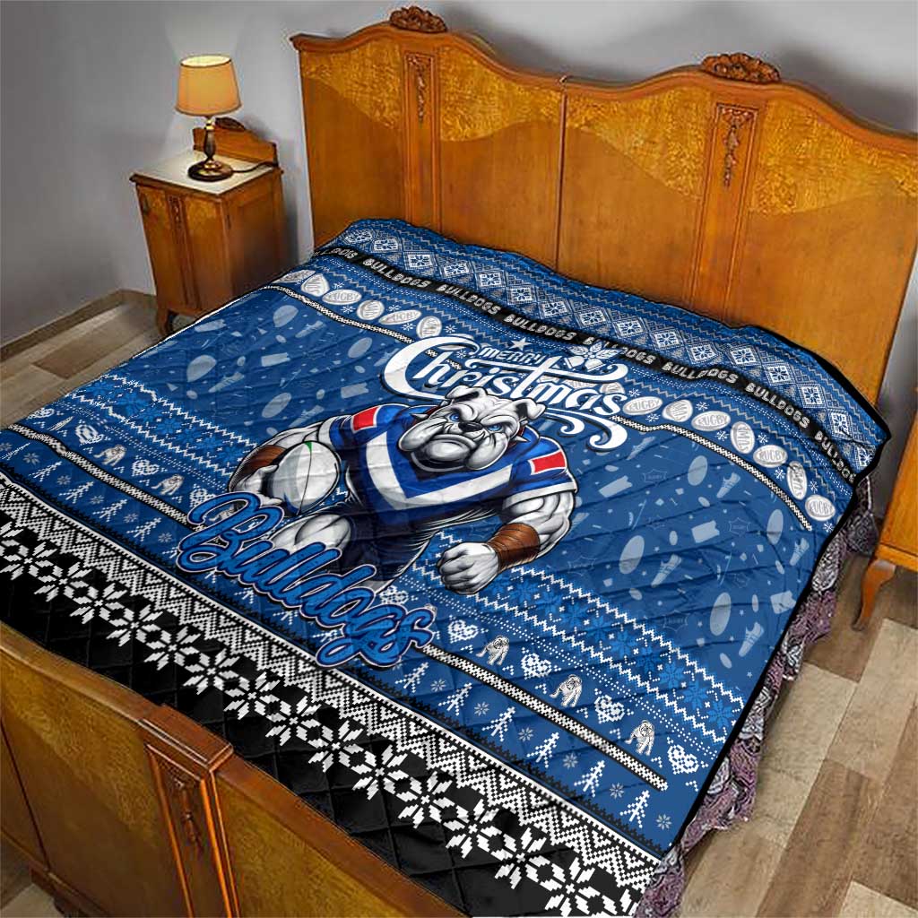 Bulldogs Rugby Xmas Quilt Australia NRL Mascot