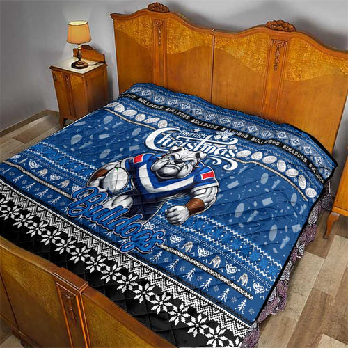 Bulldogs Rugby Xmas Quilt Australia NRL Mascot