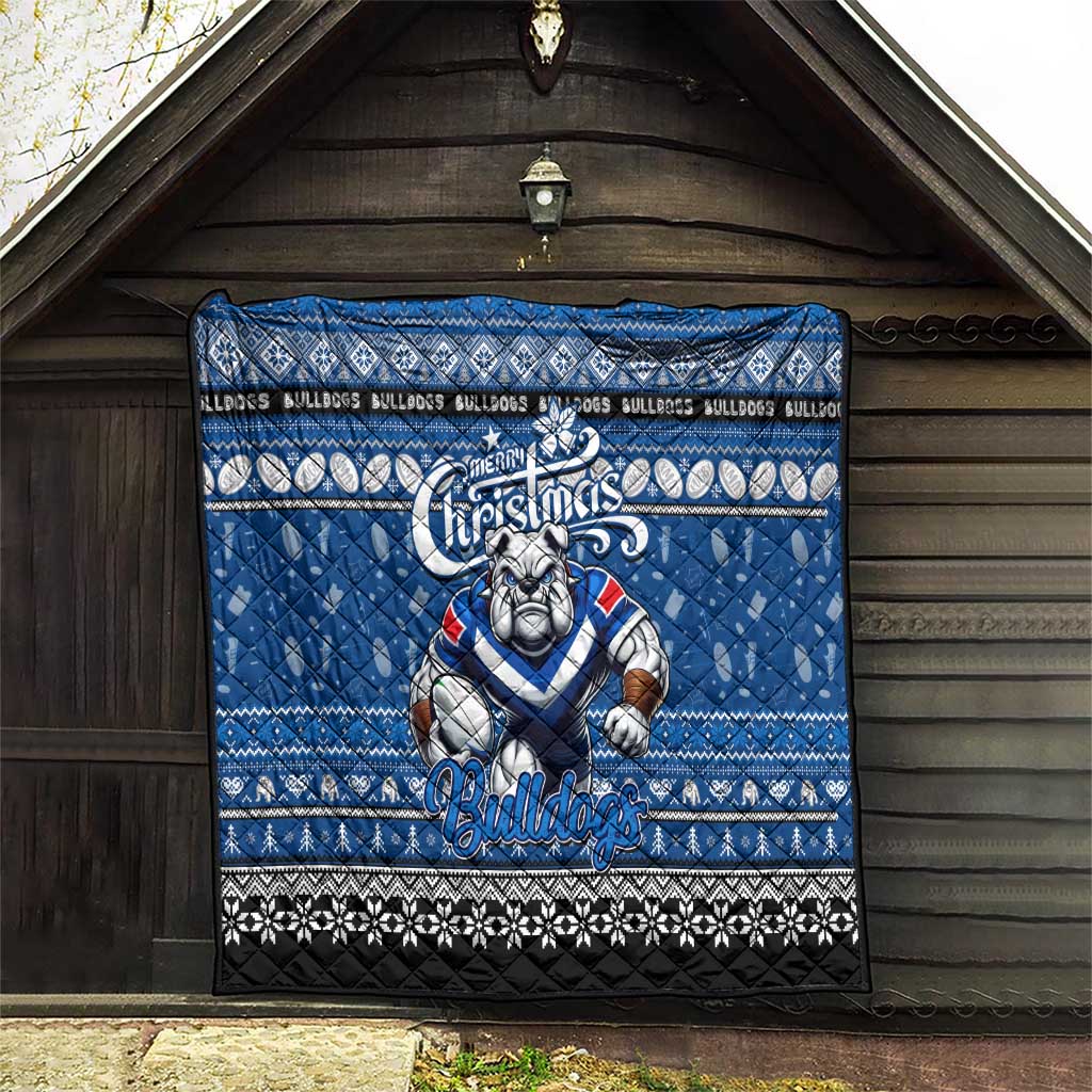 Bulldogs Rugby Xmas Quilt Australia NRL Mascot