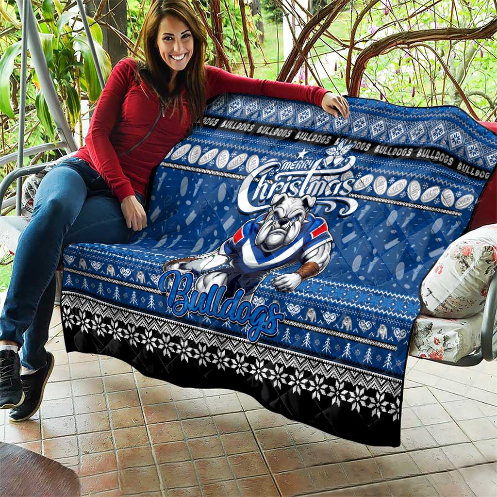Bulldogs Rugby Xmas Quilt Australia NRL Mascot