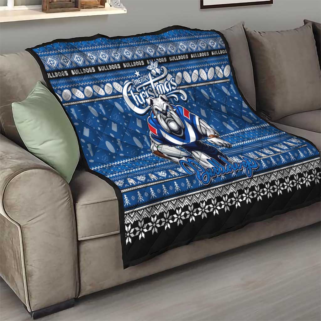Bulldogs Rugby Xmas Quilt Australia NRL Mascot