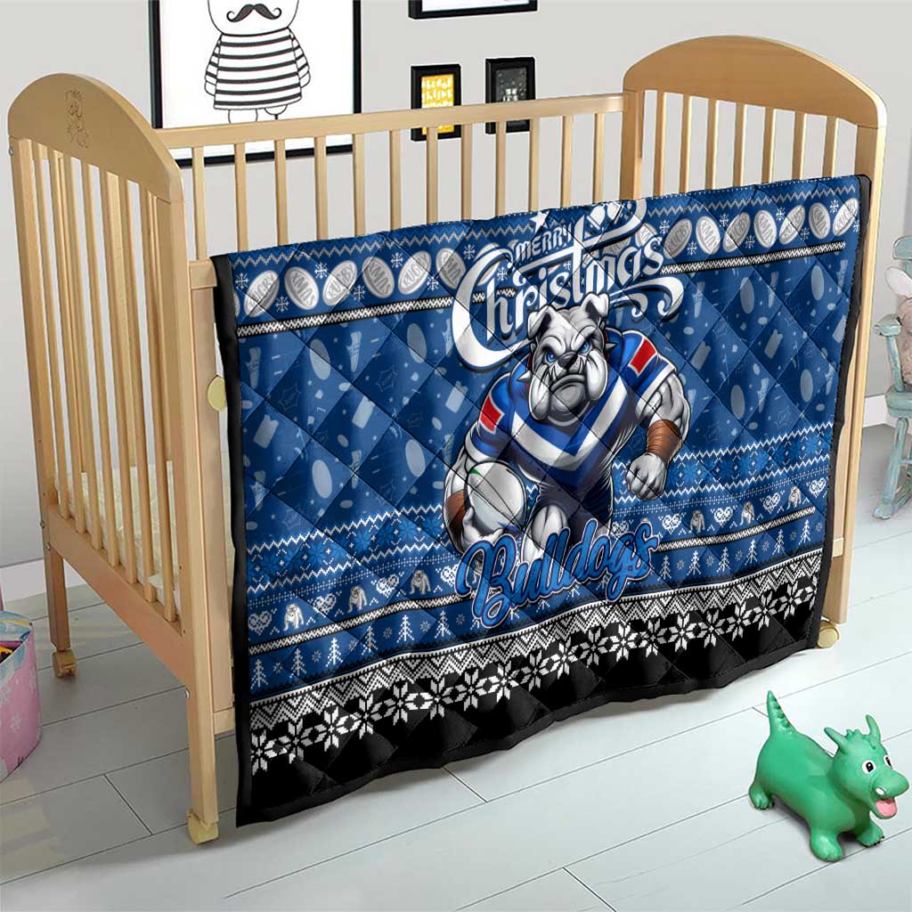 Bulldogs Rugby Xmas Quilt Australia NRL Mascot