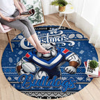 Bulldogs Rugby Xmas Round Carpet Australia NRL Mascot