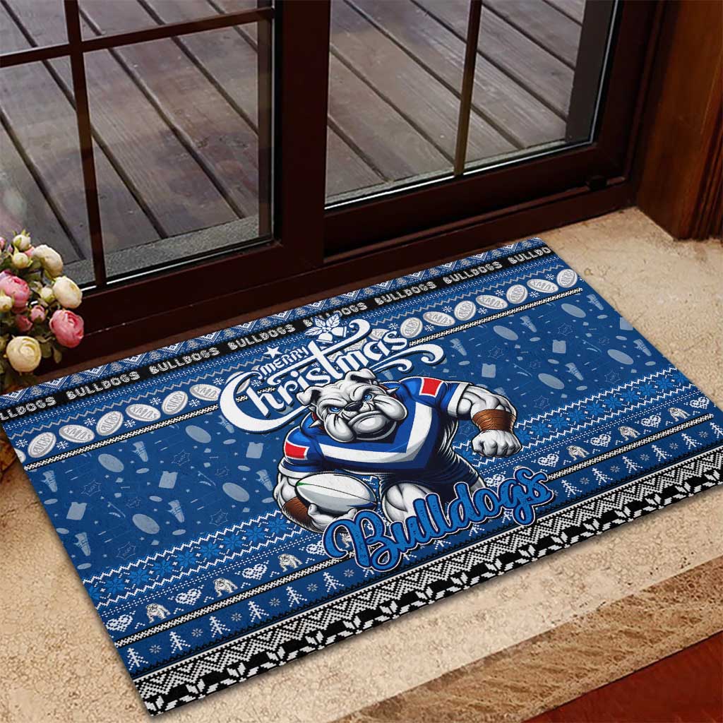 Bulldogs Rugby Xmas Rubber Doormat Australia NRL Mascot