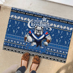 Bulldogs Rugby Xmas Rubber Doormat Australia NRL Mascot