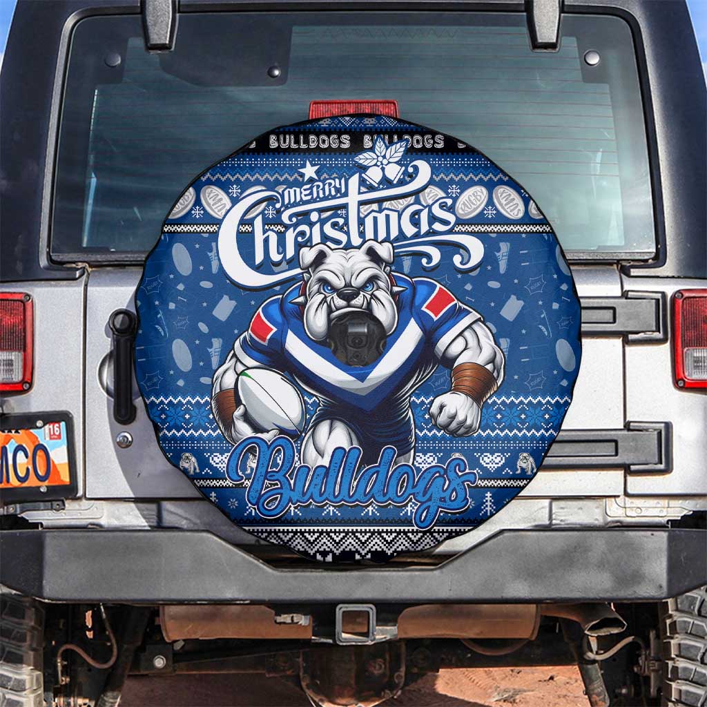 Bulldogs Rugby Xmas Spare Tire Cover Australia NRL Mascot