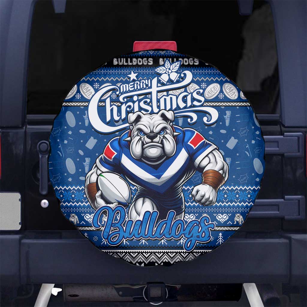 Bulldogs Rugby Xmas Spare Tire Cover Australia NRL Mascot