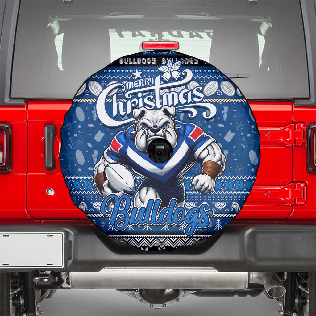 Bulldogs Rugby Xmas Spare Tire Cover Australia NRL Mascot