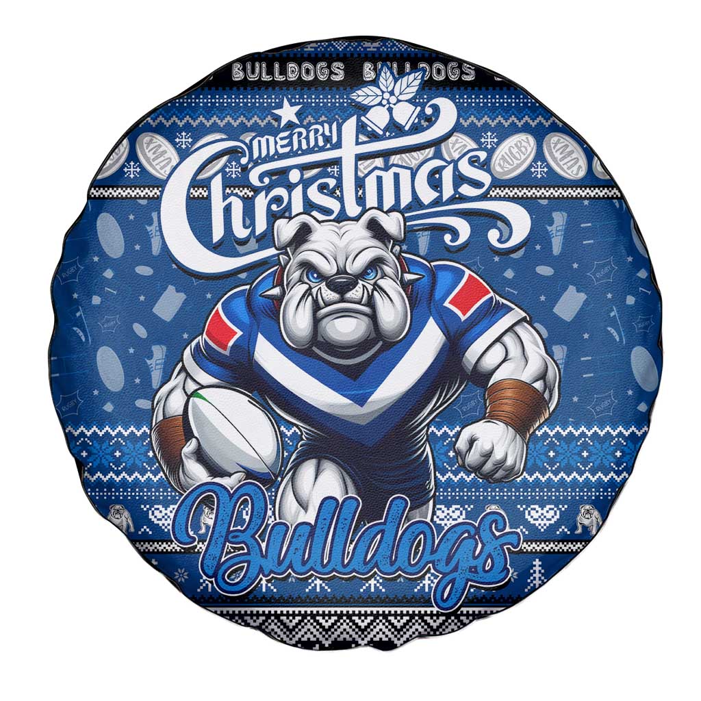 Bulldogs Rugby Xmas Spare Tire Cover Australia NRL Mascot
