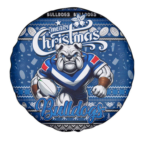 Bulldogs Rugby Xmas Spare Tire Cover Australia NRL Mascot