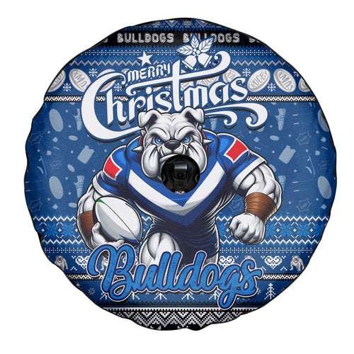 Bulldogs Rugby Xmas Spare Tire Cover Australia NRL Mascot