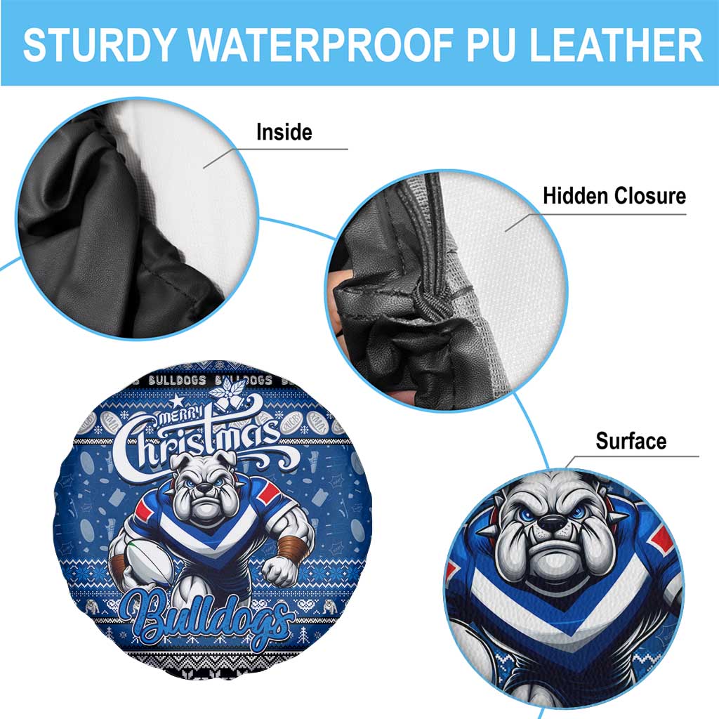 Bulldogs Rugby Xmas Spare Tire Cover Australia NRL Mascot