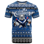 Personalized Bulldogs Rugby Xmas T Shirt Australia NRL Mascot