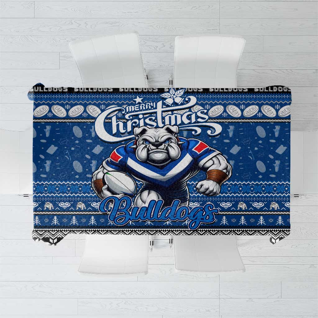 Bulldogs Rugby Xmas Tablecloth Australia NRL Mascot