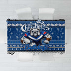 Bulldogs Rugby Xmas Tablecloth Australia NRL Mascot