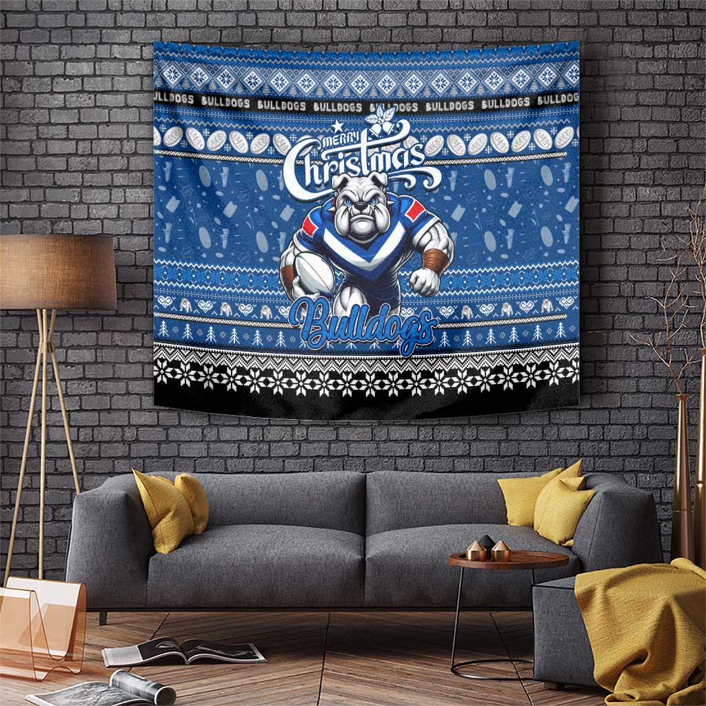 Bulldogs Rugby Xmas Tapestry Australia NRL Mascot