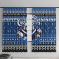 Bulldogs Rugby Xmas Window Curtain Australia NRL Mascot