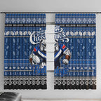 Bulldogs Rugby Xmas Window Curtain Australia NRL Mascot