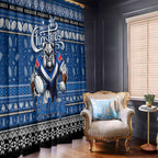 Bulldogs Rugby Xmas Window Curtain Australia NRL Mascot
