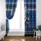 Bulldogs Rugby Xmas Window Curtain Australia NRL Mascot