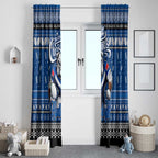 Bulldogs Rugby Xmas Window Curtain Australia NRL Mascot