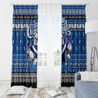 Bulldogs Rugby Xmas Window Curtain Australia NRL Mascot